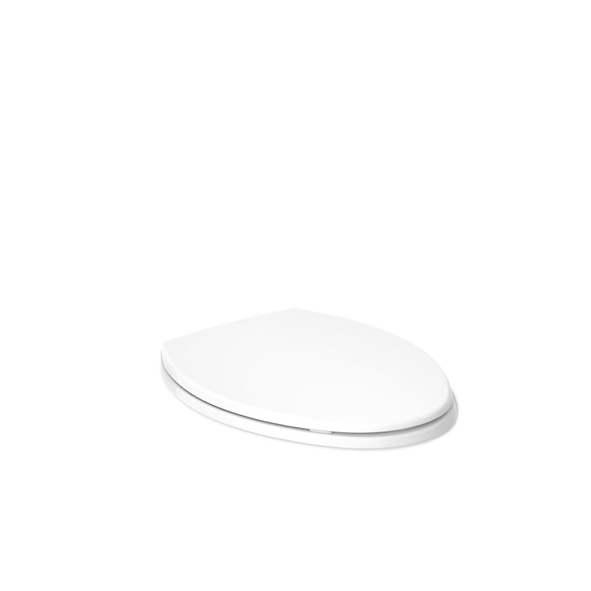 Kohler K-20110-0 Brevia Elongated Toilet Seat with Grip-Tight Bumpers, Quiet-Close Seat, Quick-Attach Hardware, White