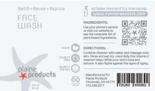 Eco-Friendly Face Wash and Face Moisturizer Set - Sensitive Skin, 2.7 oz (Refillable Bottle with Pump)