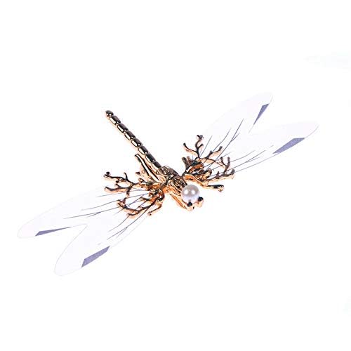 canjoyn 3 Pcs Baroque Fancy Gold Tone Alligator Hair Clips Dragonfly Starfish Hair Clips Bridal Pearl Prom Hair Pins Wedding Hair Barrette Accessories