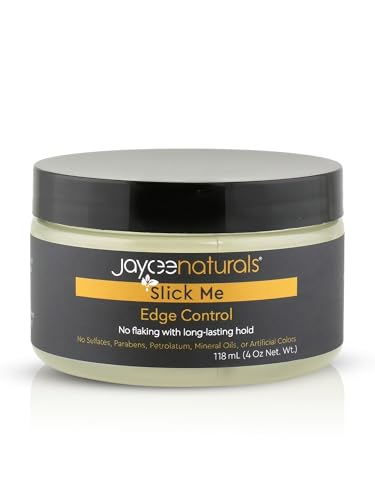 Jaycee Naturals Slick Me Edge Control for 4C Hair - Water-Based Hair Gel Firm Hold for Textured Hair, Locs, Braids & Updos - Long-Lasting Hold, No