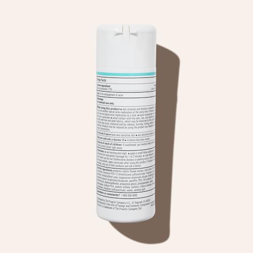 Proactiv Acne Cleanser - Benzoyl Peroxide Face Wash and Acne Treatment - Daily Facial Cleanser and Hyularonic Acid Moisturizer with Exfoliating Beads