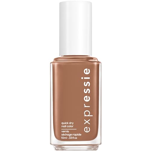 essie Expressie Nail Polish, Quick-Dry Brown Nail Polish, Power Moves, Vegan, Never Skip A Beat, 0.33 fl oz Beauty & Personal Care essie