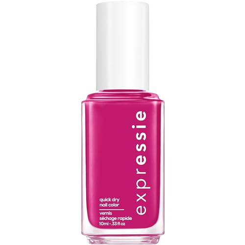essie expressie quick dry nail polish, vegan, power moves, pink, power moves, 0.33 fl oz