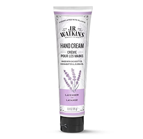 J.R. Watkins Natural Moisturizing Hand Cream, Hydrating Hand Moisturizer with Shea Butter, Cocoa Butter, and Avocado Oil, USA Made and Cruelty Free