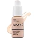 ABRUS PHOERA Full Coverage Foundation, Soft Matte, Oil Control Concealer, Foundation Makeup Flawless Cream Smooth Long Lasting 24HR Waterproof