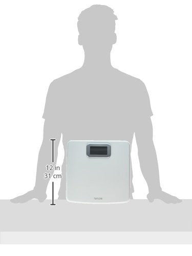 Taylor Precision Products Capacity Digital Bathroom Scale, White, 400 lb