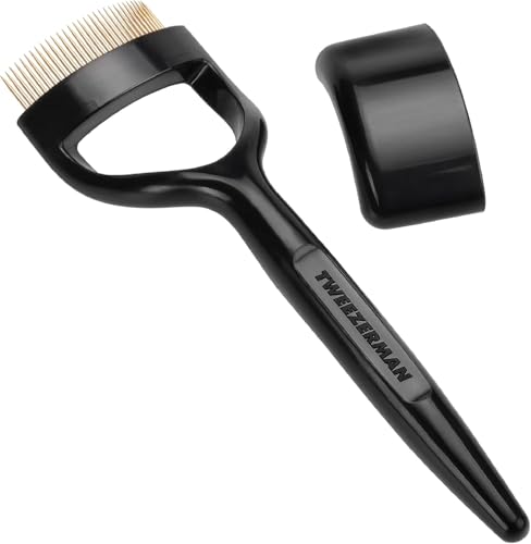 Tweezerman Curl 38 Lash Comb - Eyelash Comb Separator for Almond Shaped Eyes