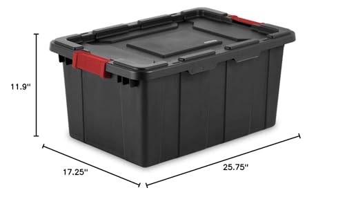 Sterilite® 60 Qt./15 Gal. Industrial Utility Storage Bin - Black