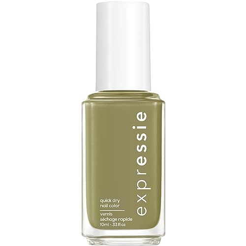 essie Expressie Nail Polish, Quick-Dry Olive Green Nail Polish, Vegan, Precious Cargo-go, 0.33 fl oz Beauty & Personal Care essie