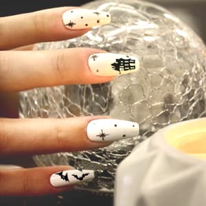 Abodhu Acrylic Natural Nail Tips Kit 500 Pcs French Tip Nails Set Square Half Cover False Nails with Glue, Files, Clipper, Storage Case, Nail Art