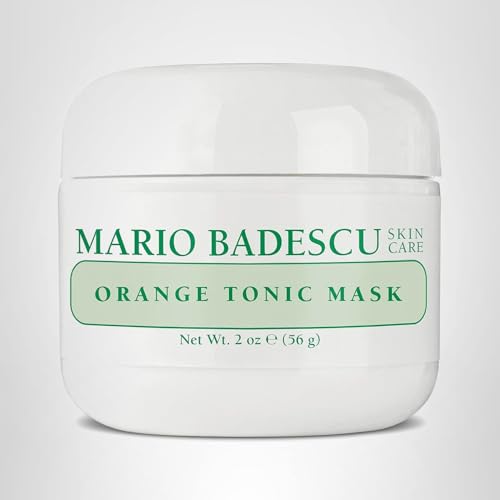 Mario Badescu Orange Tonic Mask for Combination, Oily, Sensitive Skin, Face Mask with Kaolin Clay & AHAs That Deeply Cleanses Pores, Reduces Excess