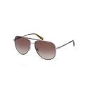 GUESS Aviator Striped Metal Sunglasses