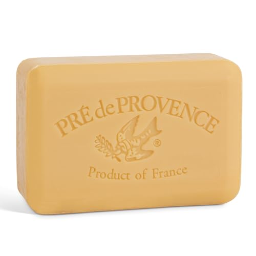 Pre de Provence Artisanal Soap Bar, Enriched with Organic Shea Butter, Natural French Skincare, Quad Milled for Rich Smooth Lather, 8.8 Ounce