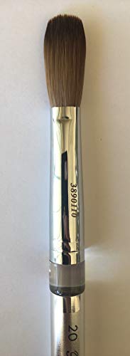 Silver Handle CRIMPED 100% Kolinsky Acrylic Nail Brush (Crimped 20) Beauty & Personal Care Silver Handle Nail Brush