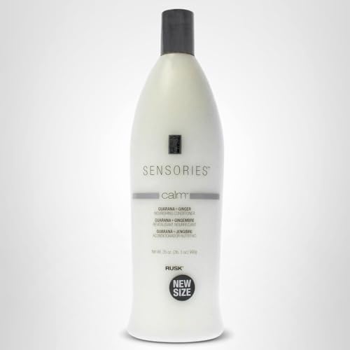 RUSK Sensories Calm Guarana and Ginger Nourishing Conditioner, Nourishes and Detangles all Hair Types, 33.8 fl. oz