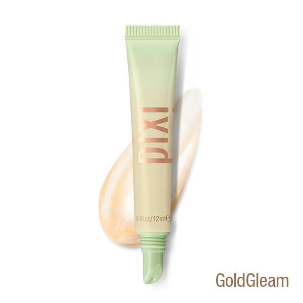 Pixi Beauty LipTone pH Reactive Lip Gloss in GoldGleam | Color Changing Tinted Lip Balm with Rosehip Oil & Shea Butter | Non-Sticky Mirror-Shine