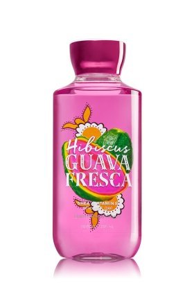 Bath & Body Works Shea & Vitamin E Shower Gel Hibiscus Guava Fresca 10 Ounce