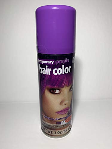 Easy to use Temporary Hair Color - Spray On, Shampoo Out (Purple)