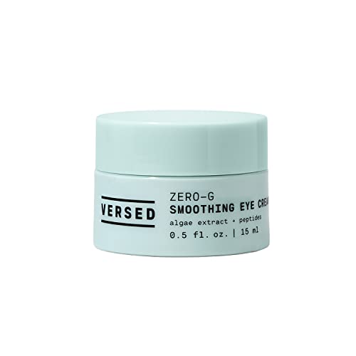 Versed Zero-G Smoothing Eye Cream - Smoothing Algae Extract, Firming Peptides and Deeply Moisturizing Olive Oil - Vegan Eye Cream For Wrinkles