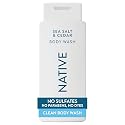 Native Sea Salt & Cedar Scent 24-Hr Refreshing Clean Body Wash for Men & Women, for All Skin Types Incl. Sensitive, Leaves Skin Feeling Clean & Soft