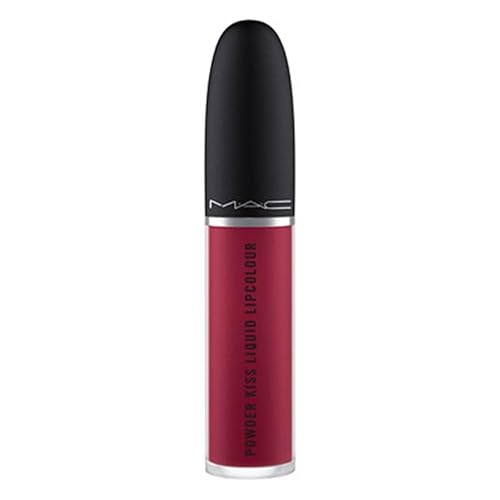 MAC Cosmetics Powder Kiss Liquid Lipcolour - 983 Burning Love (Deep intense berry) .17 oz / 5 ml