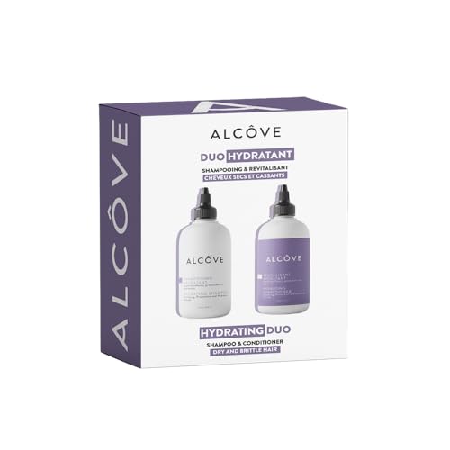 Alcôve - Hydrating Shampoo & Conditioner Duo - All Hair Types - Sulfate-Free - Moisturizing & Nourishing - With Evening Primrose Oil - Mango Extract