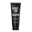 Bronze Tan Self Tanning Lotion - Luxurious Vanilla Self Tanner for Face & Body - No Color Guide Sunless Tanner for a Natural Glow - Hydrating Formula