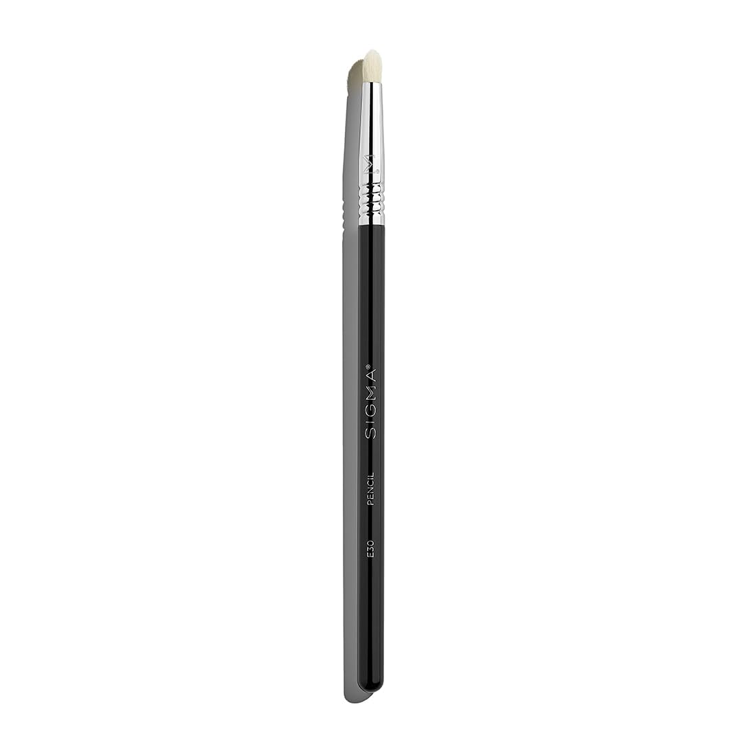 Sigma Beauty Professional E30 Pencil Brush - Pencil Applicator Makeup Brush with Synthetic SigmaTech® Fibers for Flawless Eye Makeup, EyeBrush