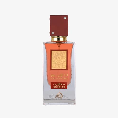 Lattafa Ana Abiyedh Scarlet - Fruity, Floral, Spicy, Sweet - Eau de Parfum Spray Long-Lasting Fragrance for Unisex, 2.0 Ounce / 60 ml Beauty and Personal Care Lattafa Default Title