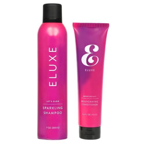 ELUXE Go Glow Kit, Carbonic Acid Shampoo & Conditioner for Ultra-Smooth, Silky, Frizz-Free, and Glossy Glass Hair (Set of 1)