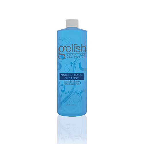 Gelish Nail Surface Cleanse - Gel Top Coat Nail Cleaner, Removes Tacky Residue, High-Shine Finish, Skin-Safe Formula, Smooth & Glossy Results