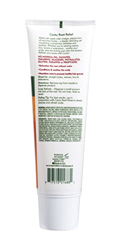 Cantu Refresh Root Relief with Apple Cider Vinegar and Peppermint Oil, 8 Ounce (07688-12/3PK)