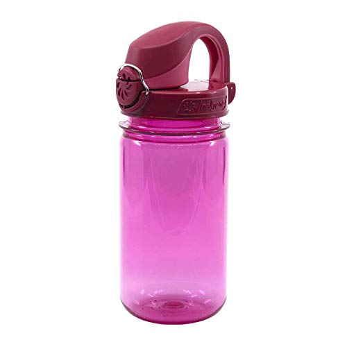 Nalgene Kids On The Fly Water Bottle, Leak Proof, Durable, BPA and BPS Free, Carabiner Friendly, Reusable and Sustainable, 12 Ounces