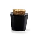 1 Pcs Porcelain Nail Art Dappen Dish,Mini Nail Art Acrylic Liquid Powder Dappen Dish with Anti-evaporation Wooden Cork Top Monomer Dish Glitter Powder