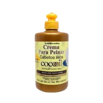 Coconut Oil Hair Care Bundle - Shampoo 32.12 fl oz, Hair styling Cream 8.45 fl oz, and Pure Coconut Oil with Biotin 2.8 fl oz - Revitalize, Nourish