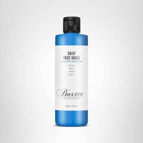 Baxter of California Daily Face Wash for Men | All Skin Types | Sulfate-Free | Fragrance Free | 8 oz | Holiday Gift Guide