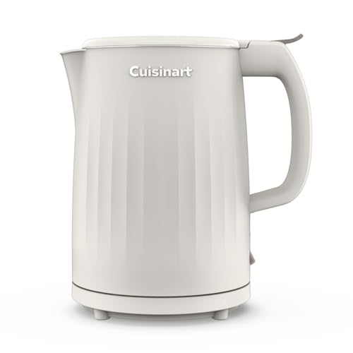 Cuisinart Soho 1-Liter Double Wall Electric Hot Water Kettle, Tea Kettle with Stainless Steel Interior, One Touch Operation to Boil Water for Tea…