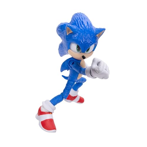 Sonic 3 Movie Action Figure – 5-Inch Collector Toy, Highly Articulated, Official Licensed Sonic the Hedgehog 3 Figure for Kids & Fans