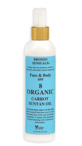 Bronzo Sensuale SPF 8 Golden Tanning Carrot Oil 8.5 Oz
