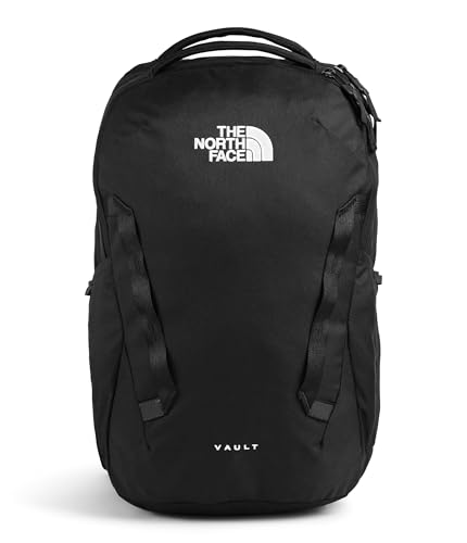 The North Face Vault Everyday Laptop Backpack - Commuter Travel Bag, Water-Repellent Finish, Spacious Compartment, TNF Black-NPF, One Size