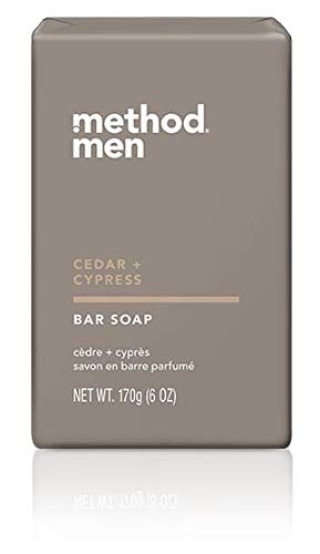 Method Men's - Cedar + Cypress Body Wash 18 Ounce & Cedar + Cyprus Bar Soap - Set of 2