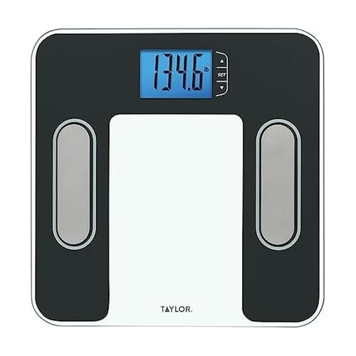 Taylor Digital Glass Body Composition Scale, Bathroom Scale for Body Weight, Measures Body Fat, Body Water, Muscle Mass and BMI, 10-User Recognition…