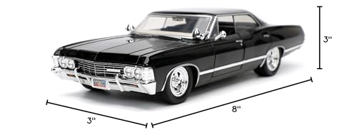 Supernatural 1:24 1967 Chevy Impala Die-cast Car w/Dean Winchester Die-cast Figure, Toys for Kids and Adults