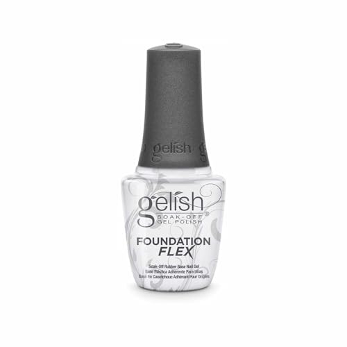Gelish Foundation Flex UV/LED Soak-Off Rubber Base Gel Nail - Clear, 15mL Beauty & Personal Care Gelish