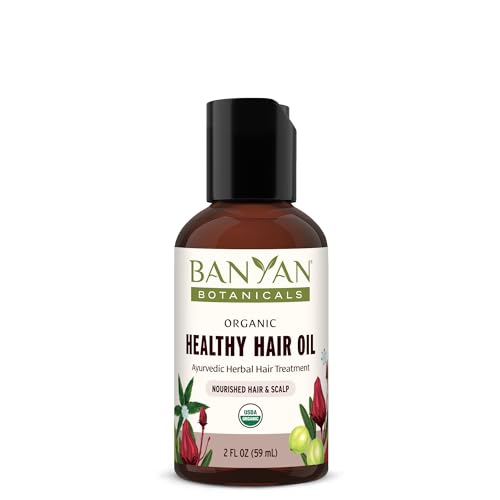 Banyan Botanicals Bhringaraj & Amla Organic Hair Oil - Ayurvedic Scalp & Hair Treatment for Thick, Lustrous Locks - All Hair Types - 2 oz. - Non-GMO