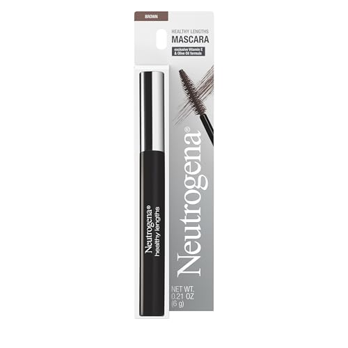 Neutrogena Healthy Lengths Mascara for Stronger, Longer Lashes, Clump-Free, Smudge Proof, Flake-Free, Lengthening Mascara with Olive Oil & Vitamin E