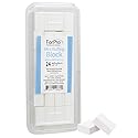 ForPro Professional Collection Mini Buffing Block, White, 240/240 Grit, Double-Sided Buffer, 1.5 L x 1 W x .5 H Inches, 24-Count