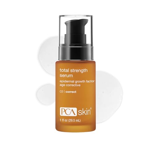PCA SKIN Total Strength Anti Wrinkle Serum, Anti Aging Serum, Minimizes Fine Lines, Wrinkles, and Pores, 1.0 fl oz Pump