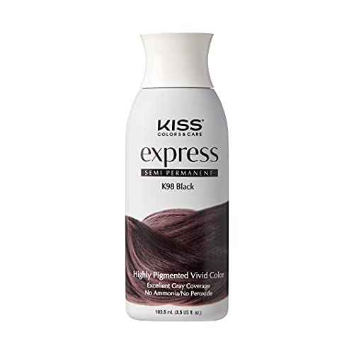 Kiss Express Color Semi Permanent K98 Black 3.5 oz