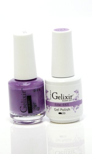 Gelixir matching color & nail lacquer Lilac -032 Beauty & Personal Care Gelixir